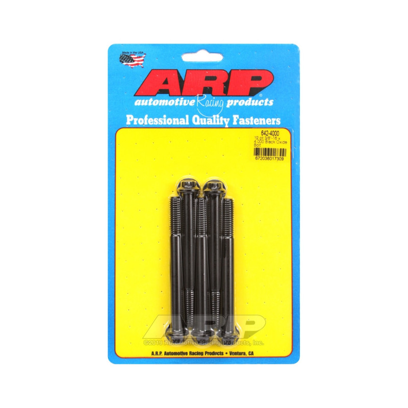 Șuruburi și piulițe universale ARP cu cap mic 3/8-16 – Black Oxyde, 12 puncte x 5 - ARP-642-4000 - 642-4000 - 3666618193557